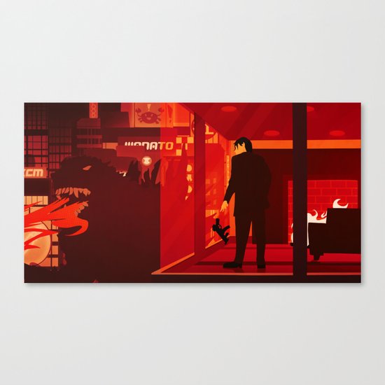 Kaiju II (Modern) Canvas Print