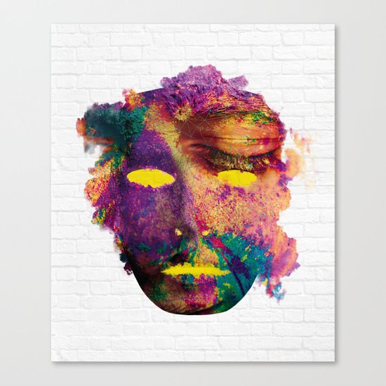 Holi Mask Canvas Print