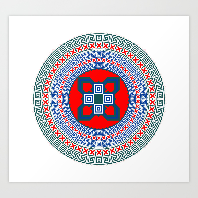 Design Circular Aztec Symbol Art Print By Etnousta Society6 31,000+ vectors, stock photos & psd files. design circular aztec symbol art print by etnousta
