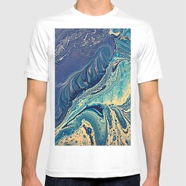 waves of blue T-shirt