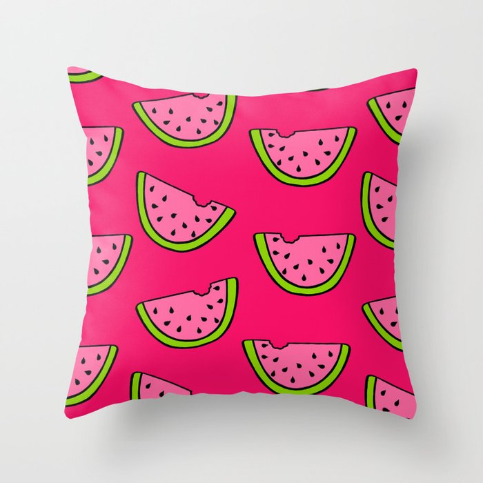 Watermelon throw pillow