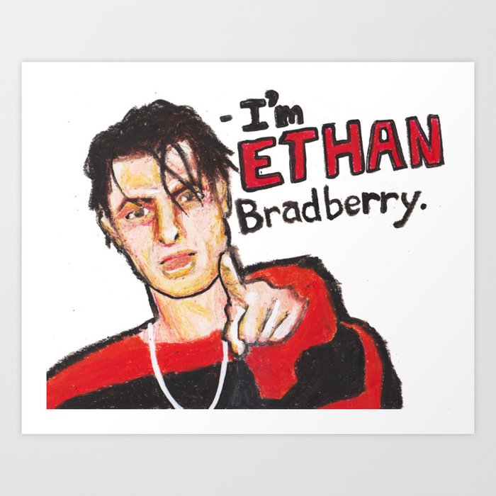 I M Ethan Bradberry H3h3 Meme In Oil Pastel Art Print By Sebdraws Society6