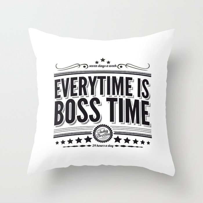 Every time is Boss time (Springsteen tribute) Throw Pillow