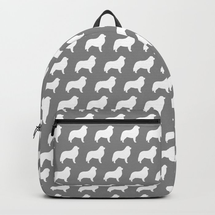 White Great Pyrenees Silhouette Backpack