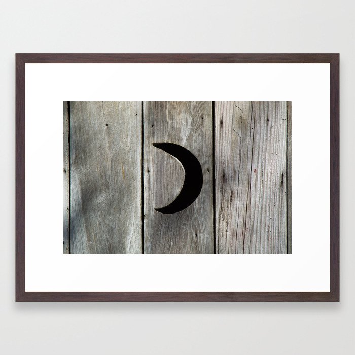 Outhouse Moon Framed Art Print