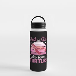 Just A Girl who Loves Turtles - cute Turtle Water Bottle