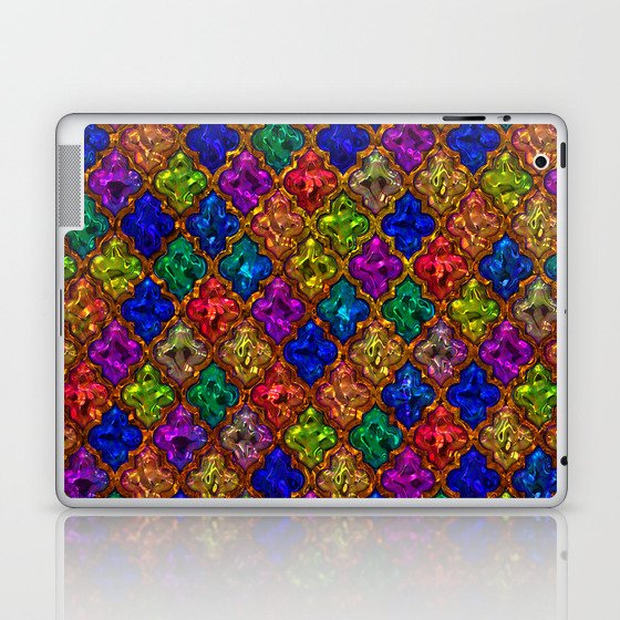 Jewels Moroccan pattern design Laptop & iPad Skin