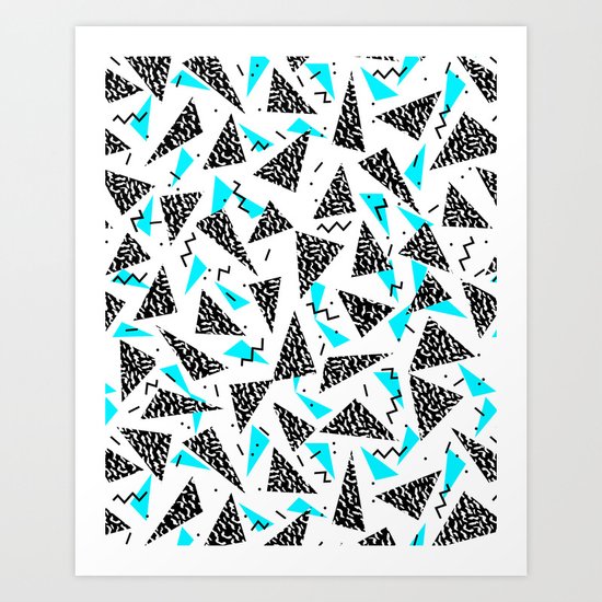 Missy - 80s Retro, Throwback Memphis Inspired Design Art Print
