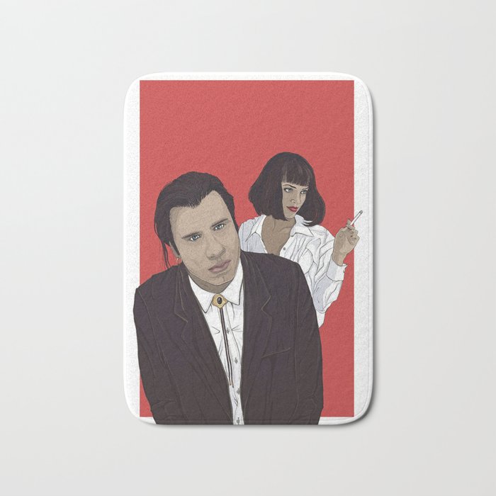 Pulp Fiction Poster,Movie Art Print Bath Mat