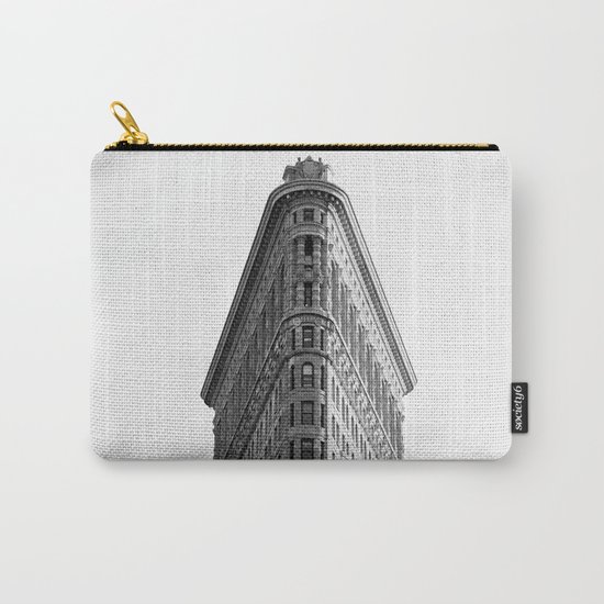 Flatiron Black and White NYC Carry-All Pouch
