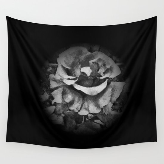 Black Rose Painting Style Black And White Art Gift Wall