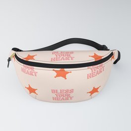 Southern Snark: Bless your heart (bright pink and orange) Fanny Pack