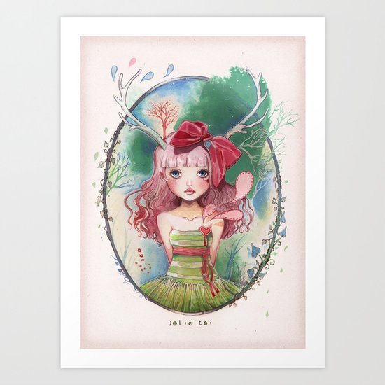 Jolie toi Art Print