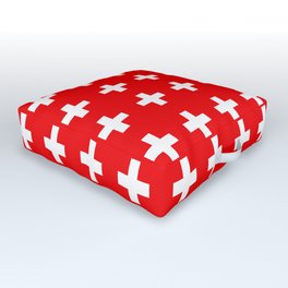 Flag of Switzerland - Swiss Flag Outdoor Floor Cushion | Swiss, Switzerland, Schweiz, Svizzera, Graphicdesign, Zurich, Geneva, Svizra, Flag, Suisse 