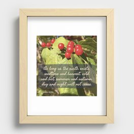 As Long as the Earth Exists - Verse Image Recessed Framed Print