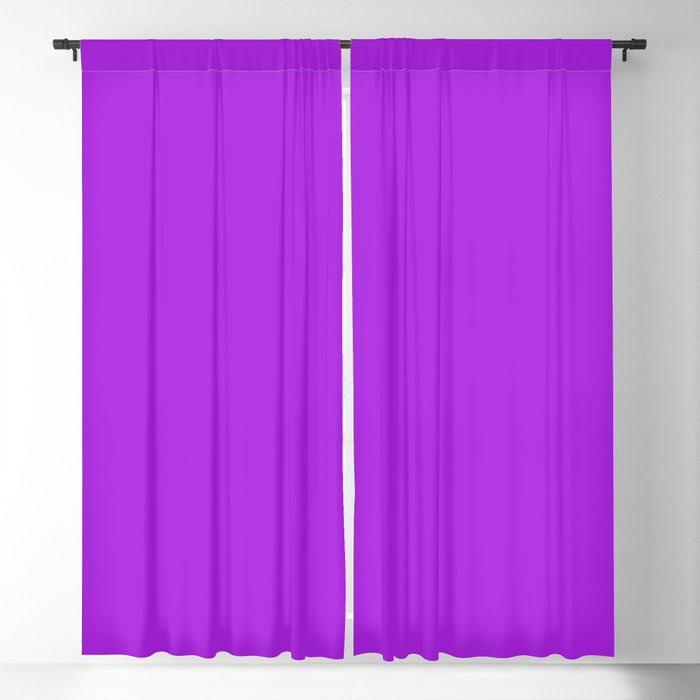 Vivid Solid Purple Blackout Curtain