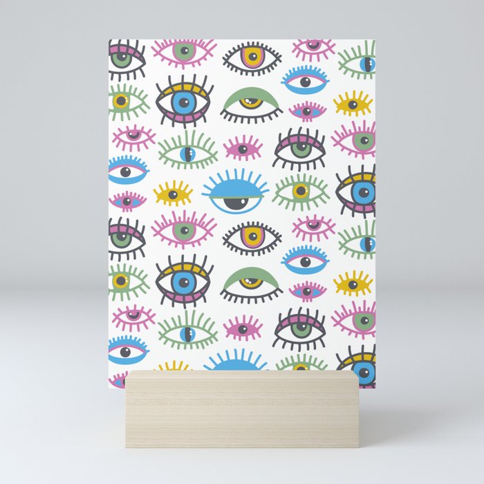 Eyes pattern Mini Art Print