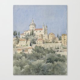 Church on a Hill Canvas Print