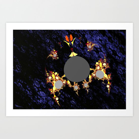 foreign moon walker Art Print