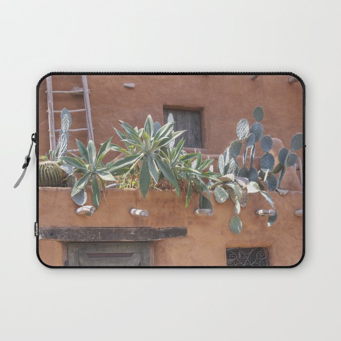 Botanical Mexican cactus on a summer rooftop art print - bohemian nature and travel photography Laptop Sleeve