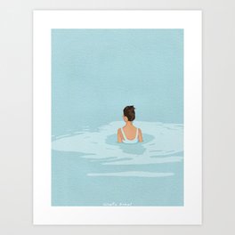 Alone at Sea Art Print