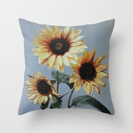 sunflowers Throw Pillow