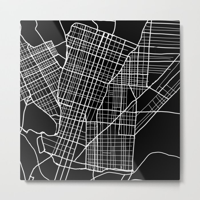 West Philly Map Metal Print