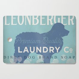 leonberger dog art artwork laundry wash dry fold soap bubble laundry room Cutting Board
