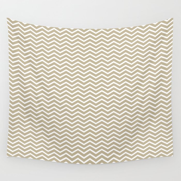 Aztec Wave Tan Wall Tapestry