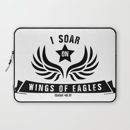 I Soar On Wings Of Eagles Laptop Sleeve