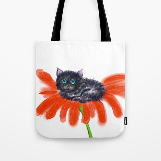 Spookie in the Flower #1 Tote Bag