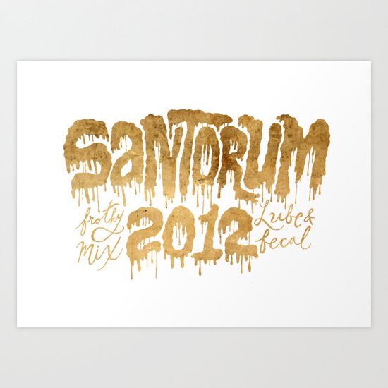 Santorum Art Print