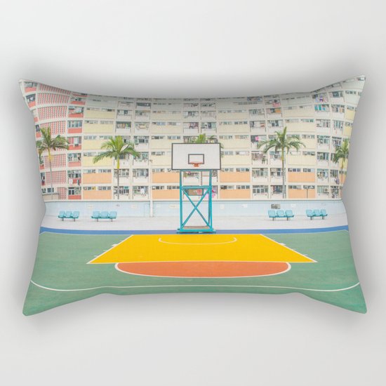 Basket orange yellow Rectangular Pillow