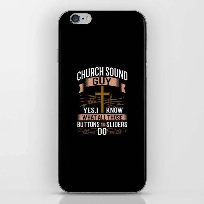 Church Sound Engineer Audio System Music Christian iPhone Skin