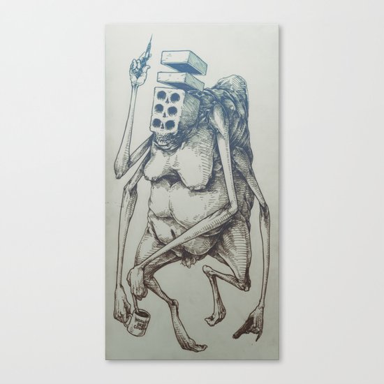 Brick-Death with a Trip-Nip Canvas Print