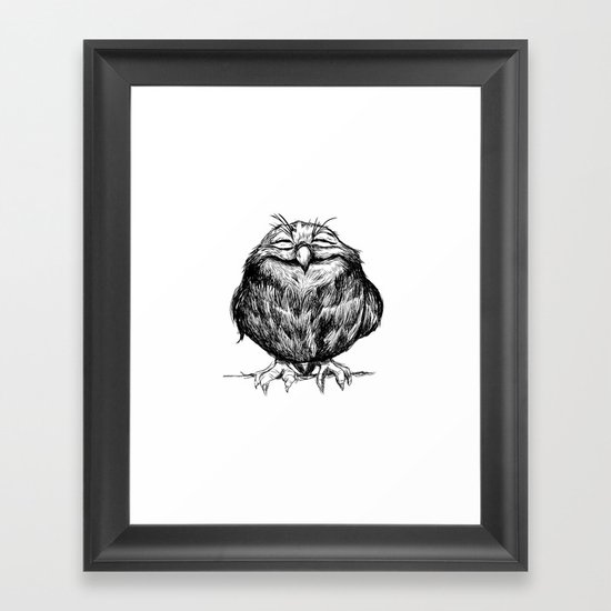 Owl Ball Framed Art Print