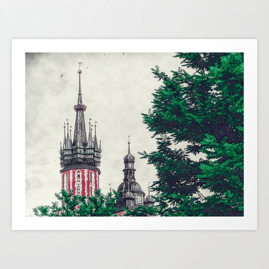 Cracow church Art Print