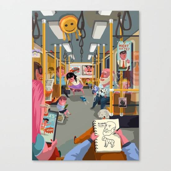 Budapest underground Canvas Print