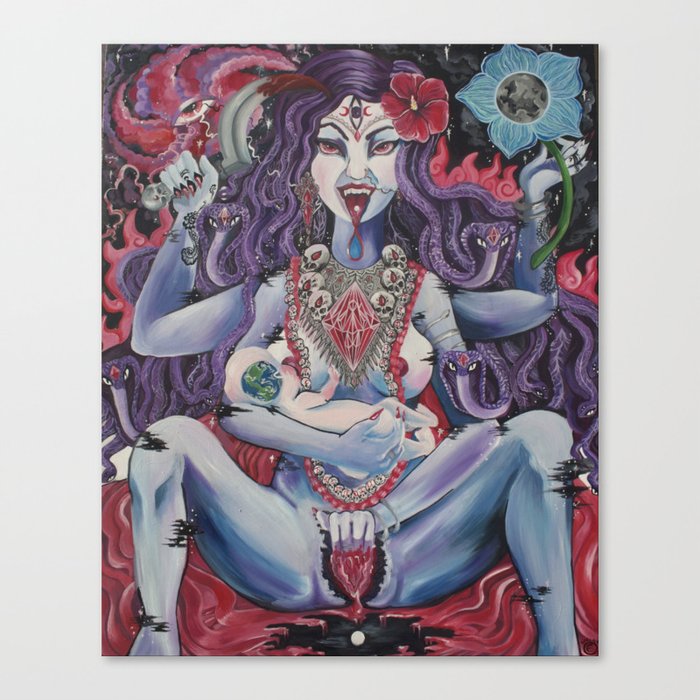 Our Dark Mother: Kali Ma Canvas Print 
