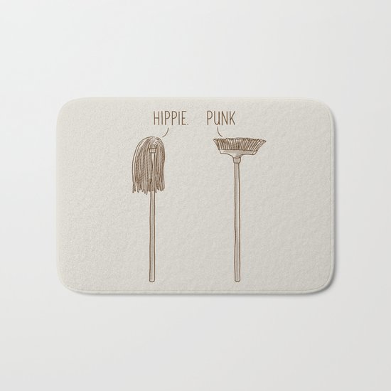 Hippie and Punk Bath Mat