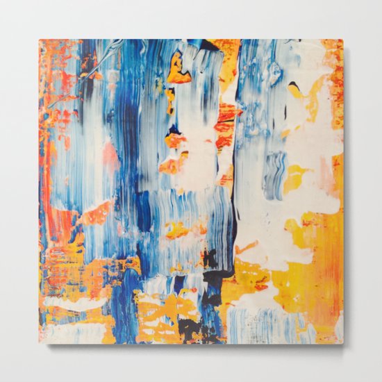 THREADED Metal Print