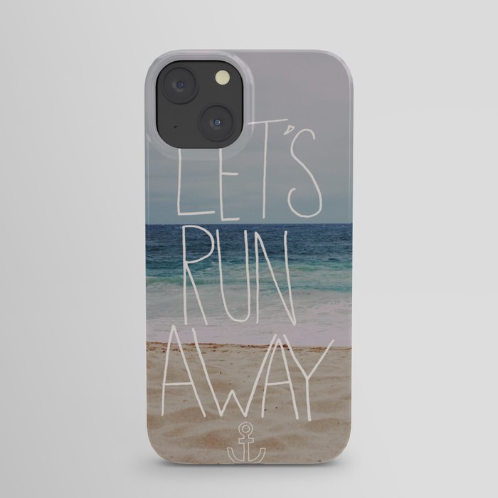 Let's Run Away: Sandy Beach, Hawaii iPhone Case