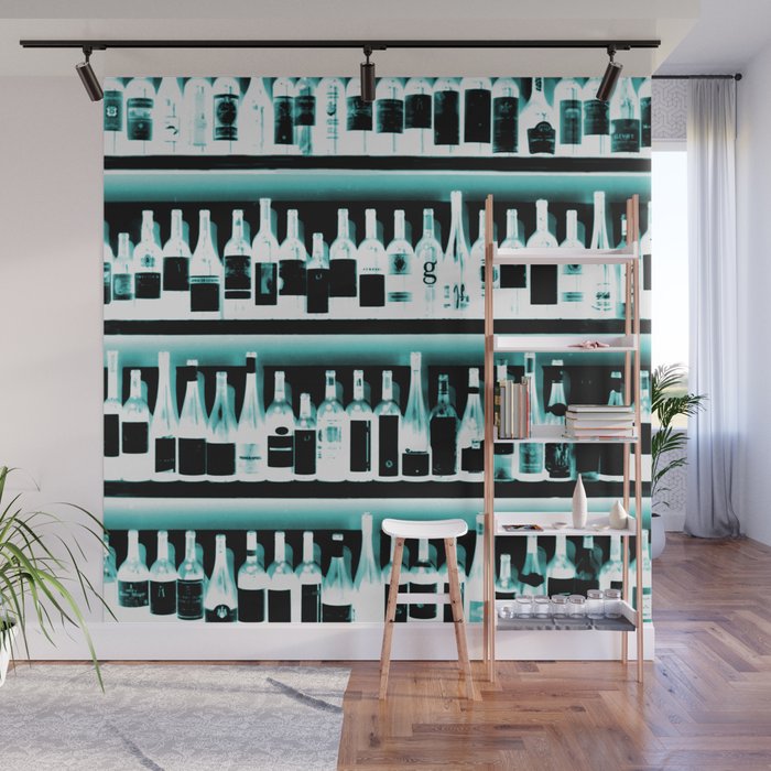 Wine Bottles - version 2 #decor #society6 #buyart Wall Mural