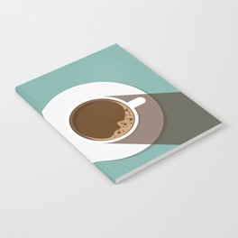 Coffee Break in a Flat Design Notebook