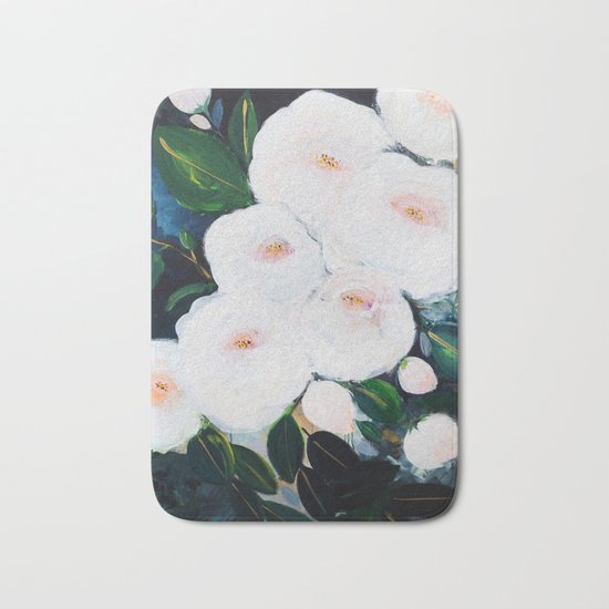 Abstract Rose Garden Bath Mat