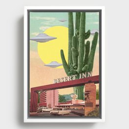 Desert Inn (UFO) Framed Canvas