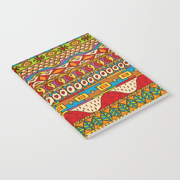 African Tribal Bohemian Ethnic Print Notebook