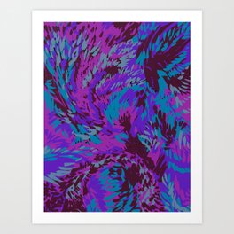 Cool Feathers Art Print