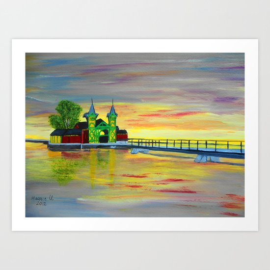 Pier Art Print