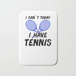 Tennis Tennisplayer Racket Tenniscoach Gift Bath Mat